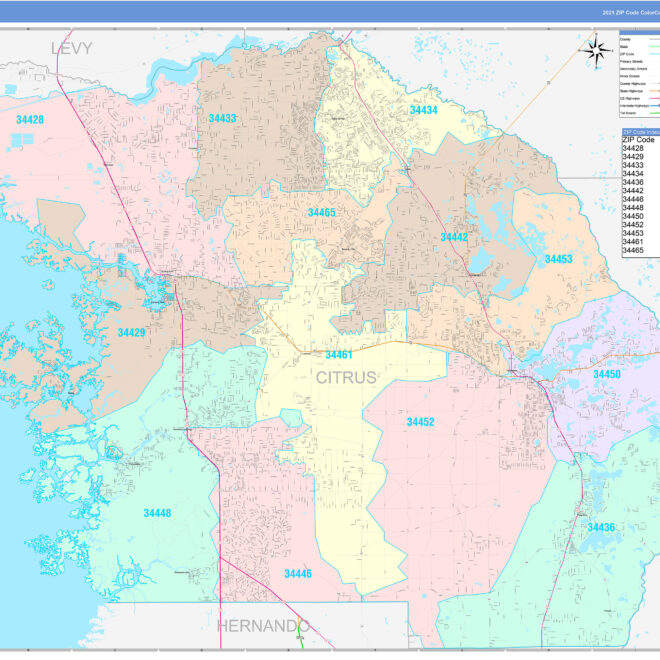 Map Of Citrus County