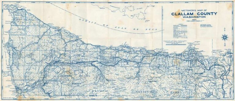 Map Of Clallam County Wa
