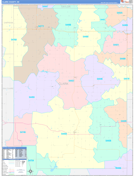 Maps of Clark County Wisconsin - marketmaps.com
