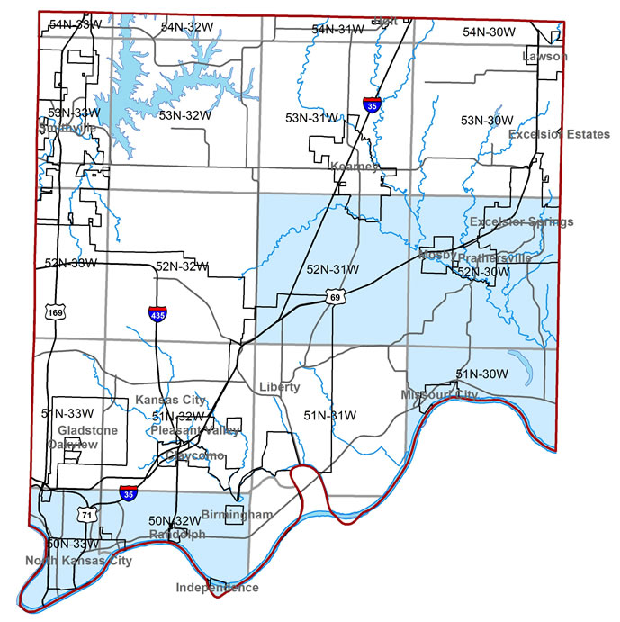 Geological Map of Clay County Missouri