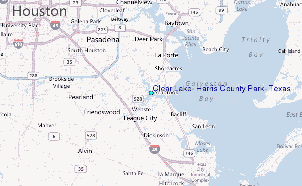 Navigational Map of Clear Lake Texas