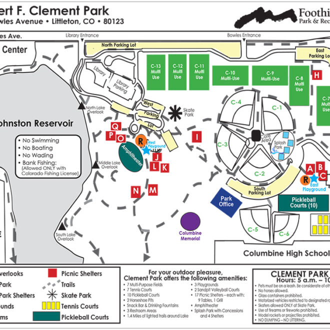 Map Of Clement Park