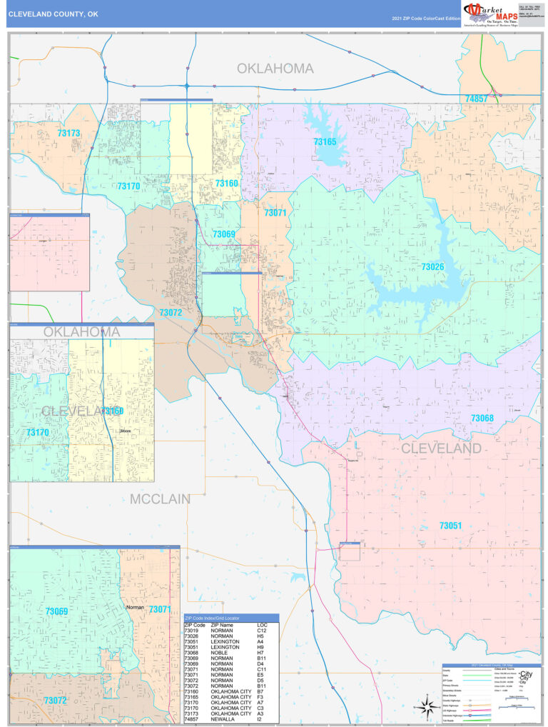Map Of Cleveland County