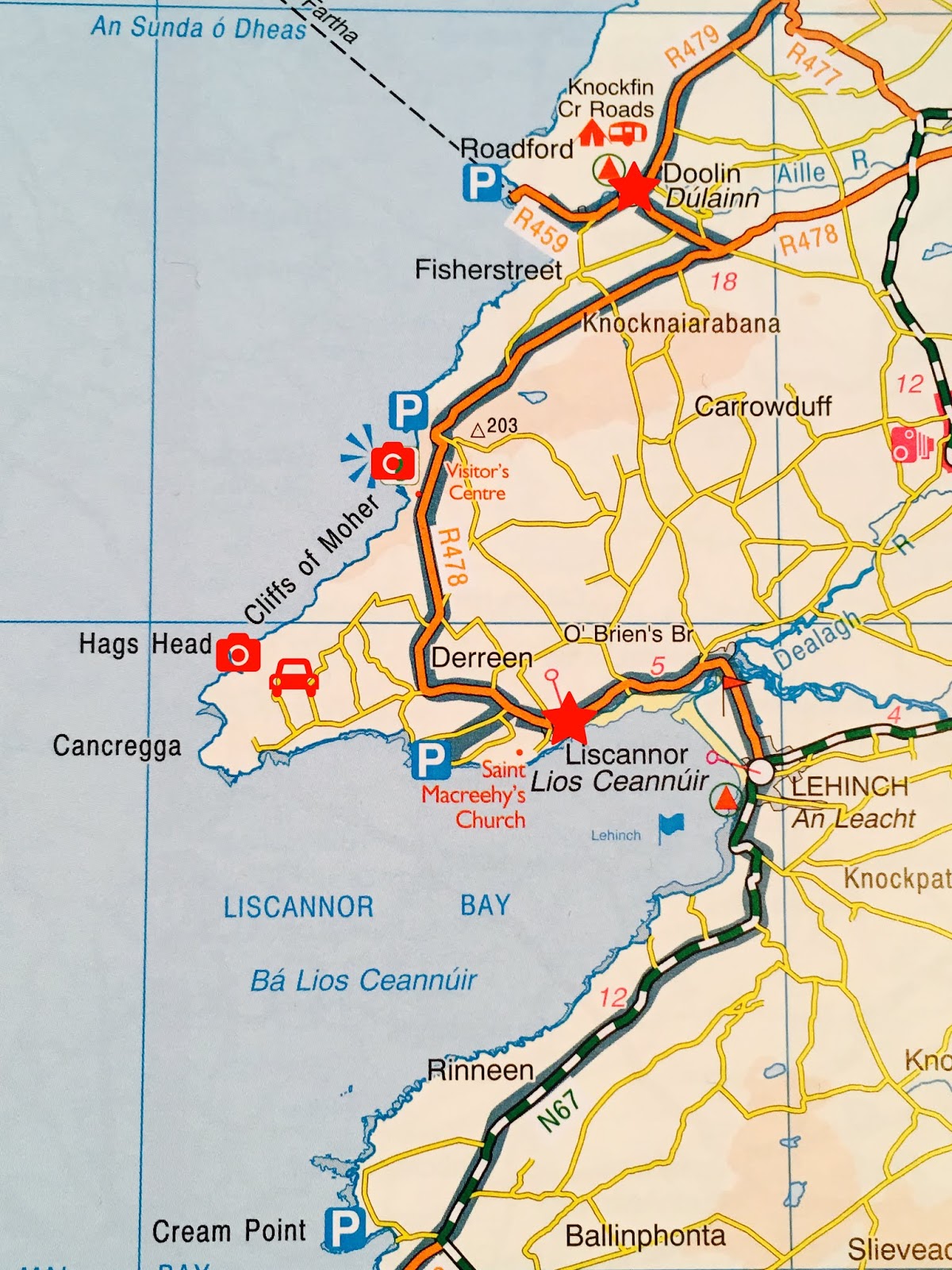 Gypsy Monika: Cliffs of Moher Map