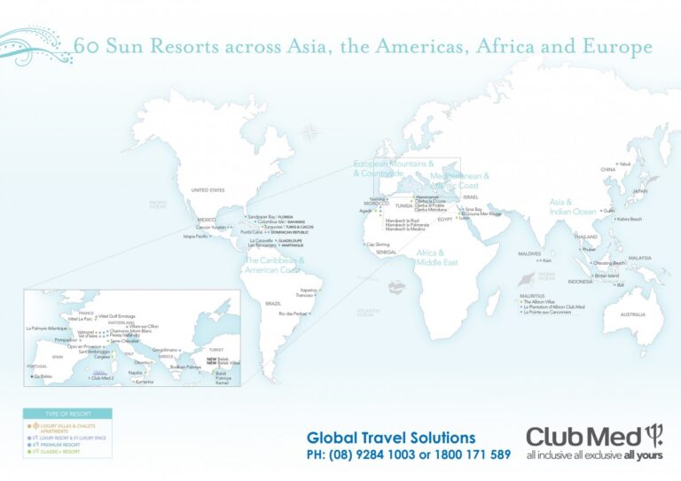 Map Of Club Med Locations