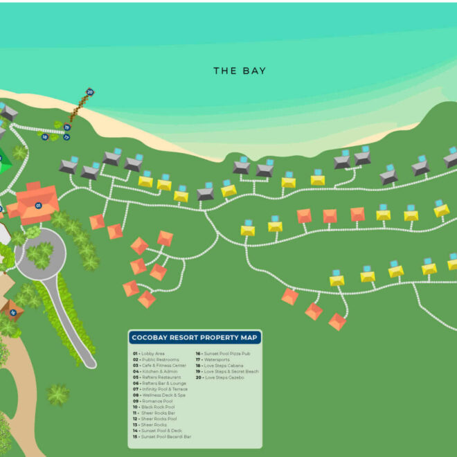 Map Of Cocobay Resort Antigua