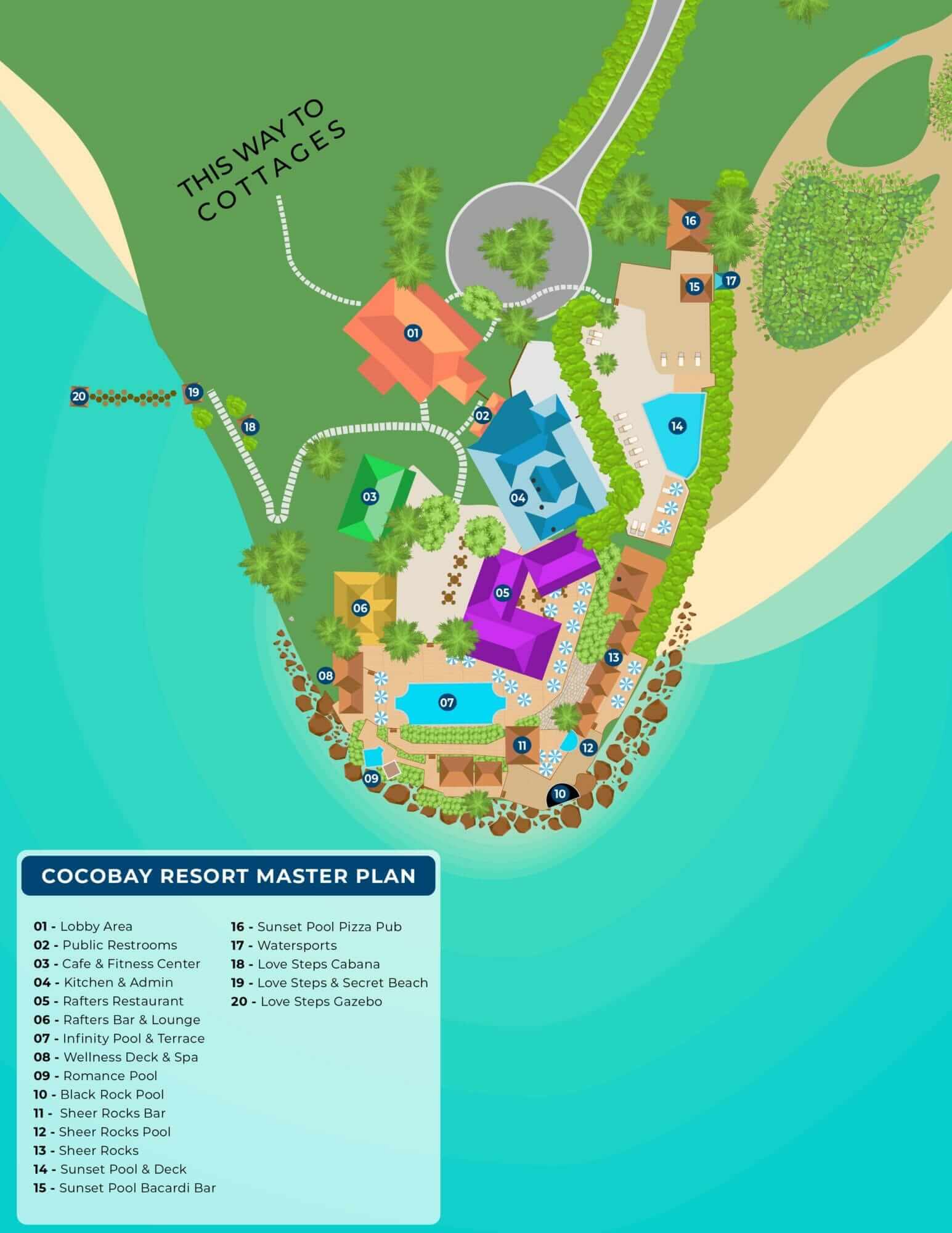Portrait Map of Cocobay Resort