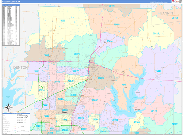 Digital Maps of Collin County Texas - marketmaps.com