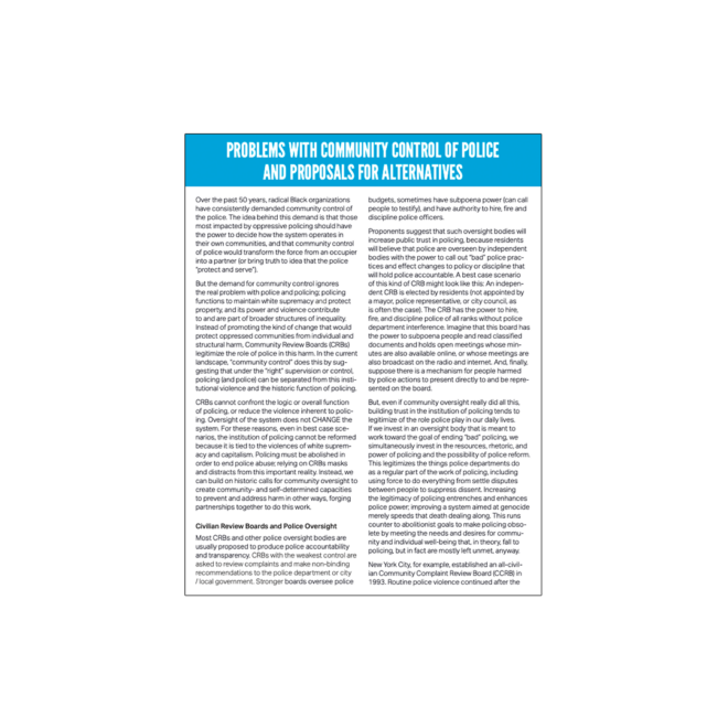 What Does Community Control Mean