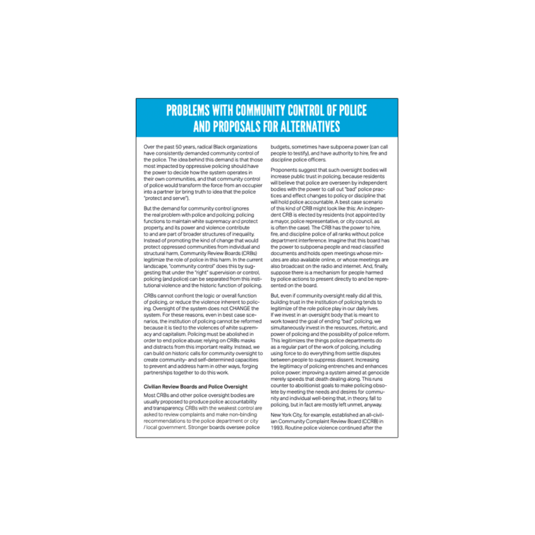 What Does Community Control Mean