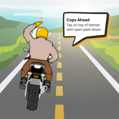 What Does It Mean When A Biker Taps His Helmet
