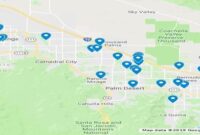 Map Of Coachella Shuttle Stops