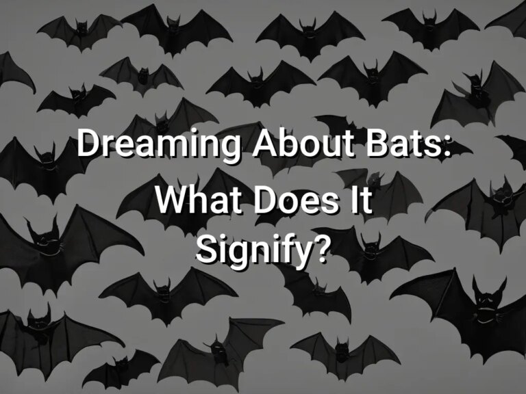 What Does Dreaming About Bats Mean