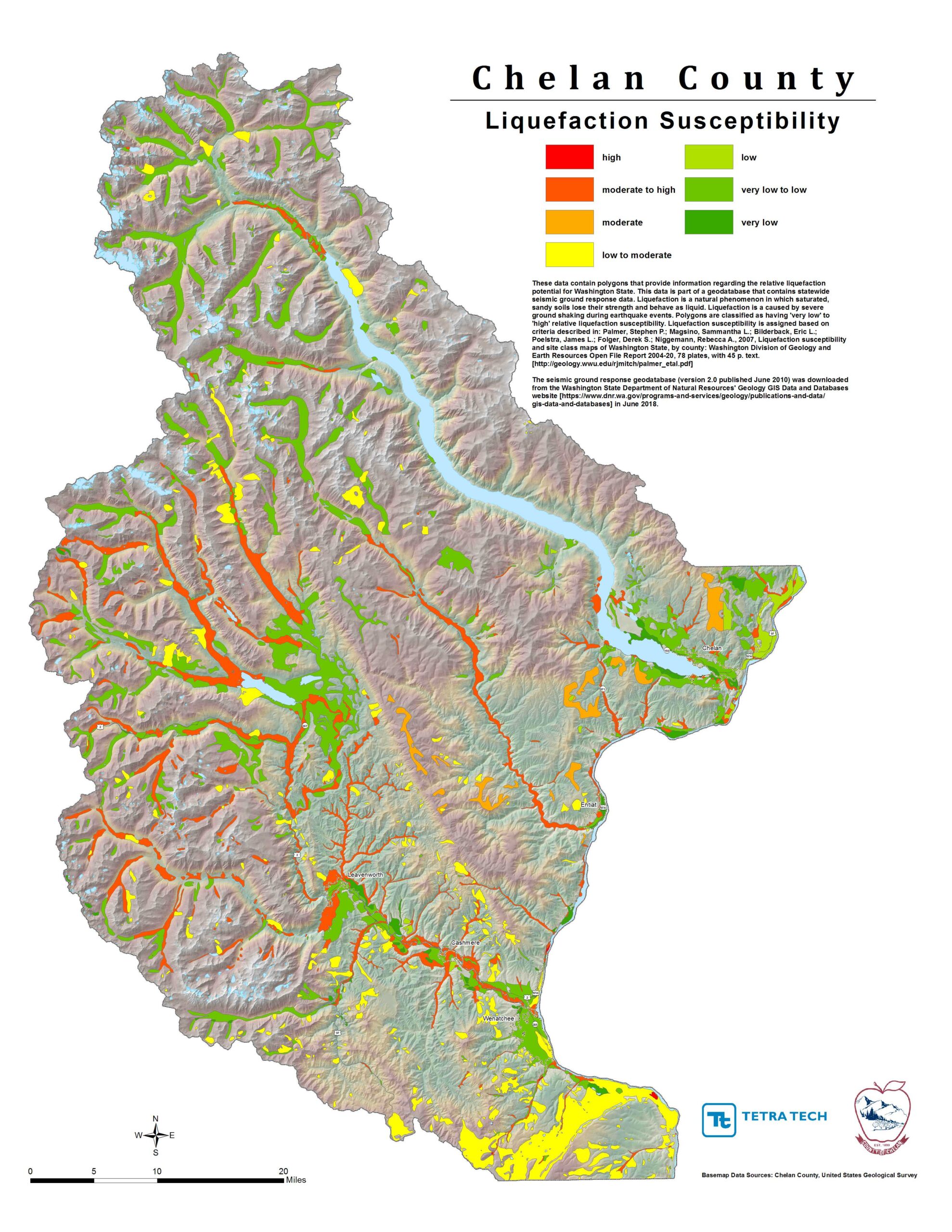 Chelan County Map