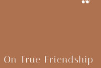 What Do You Mean By True Friendship