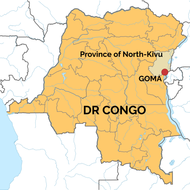 Map Of Goma Congo