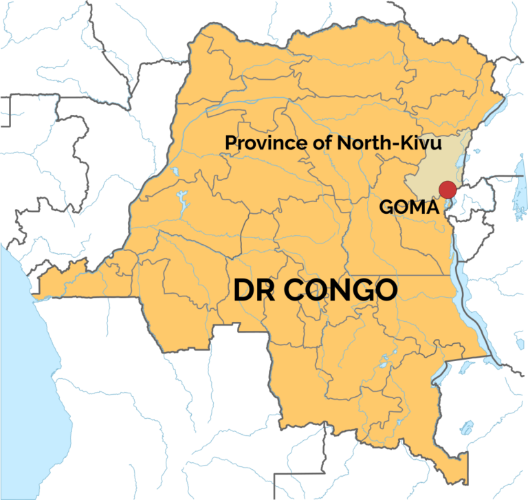 Map Of Goma Congo