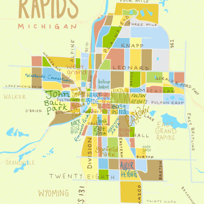 Map Of Grand Rapids Neighborhoods
