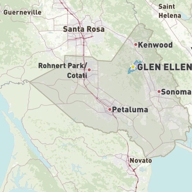 Map Of Glen Ellen
