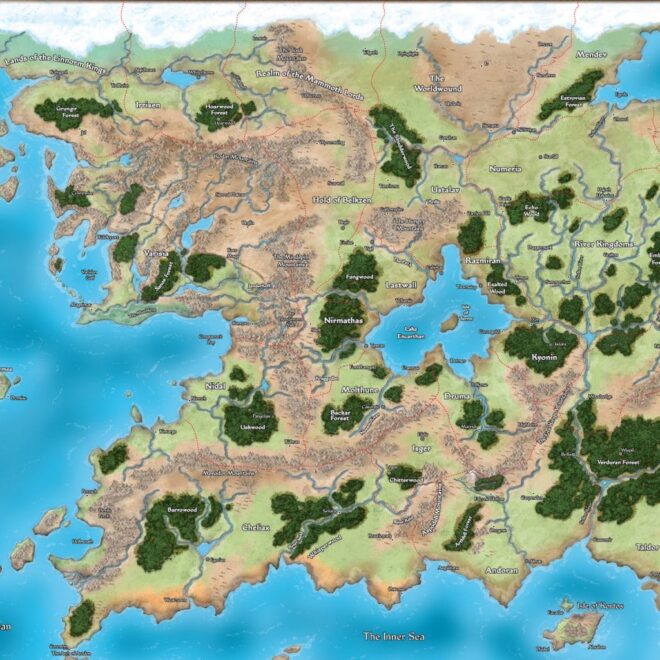 Map Of Golarion Pathfinder
