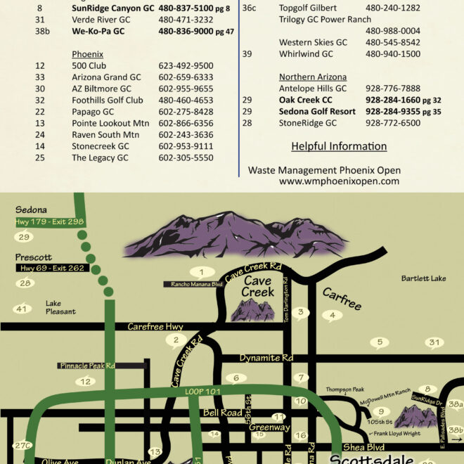 Map Of Golf Courses In Arizona