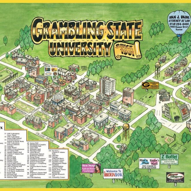Map Of Grambling State University