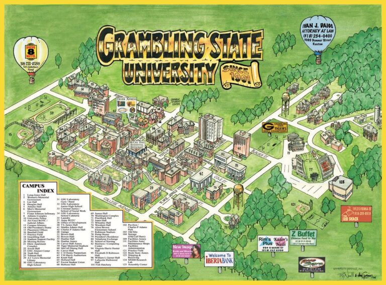 Map Of Grambling State University