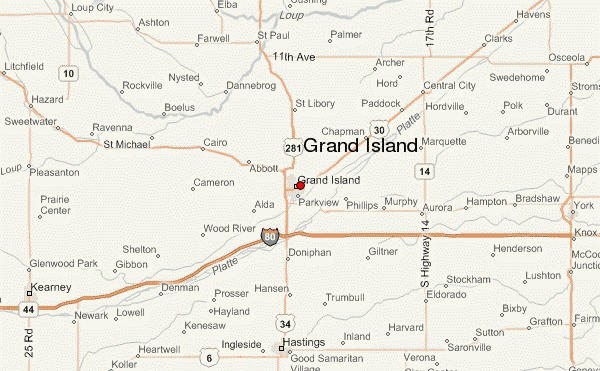 Map of Grand Island