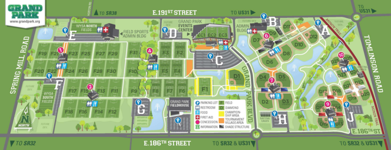 Map Of Grand Park Westfield