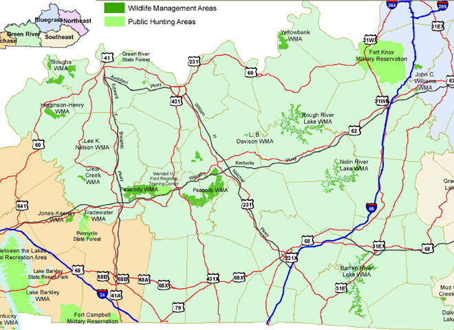 Map Of Green River Kentucky