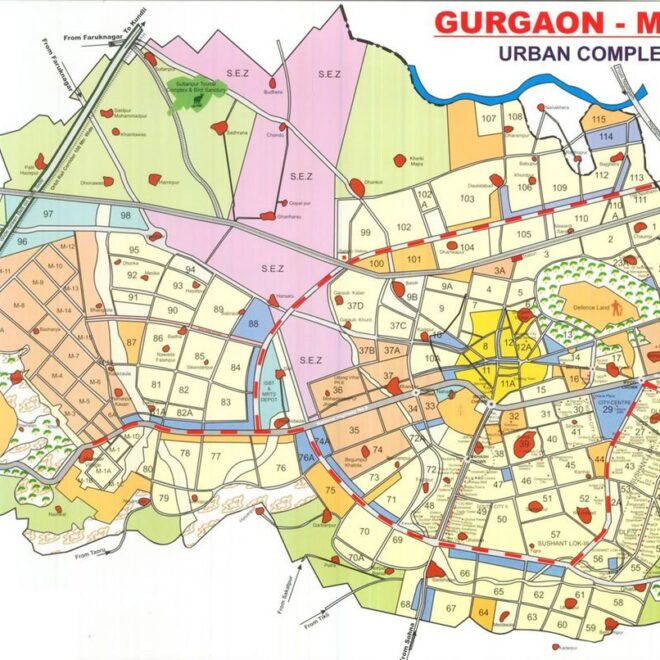 Map Of Gurgaon Haryana