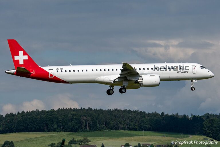 helvetic airways embraer 195 e2