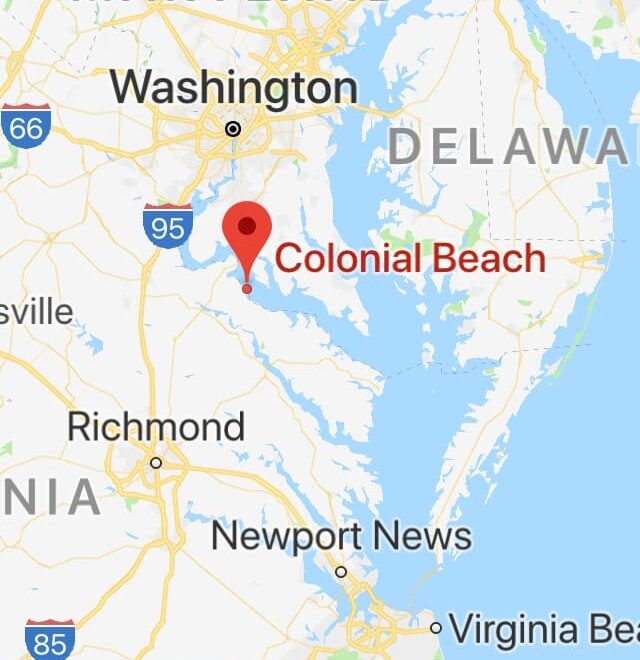 Map Of Colonial Beach Va