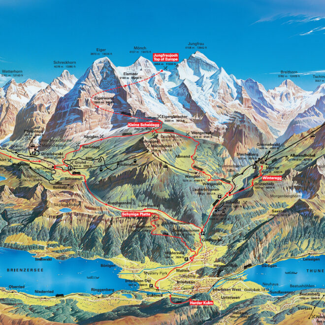 Map Of Grindelwald Switzerland