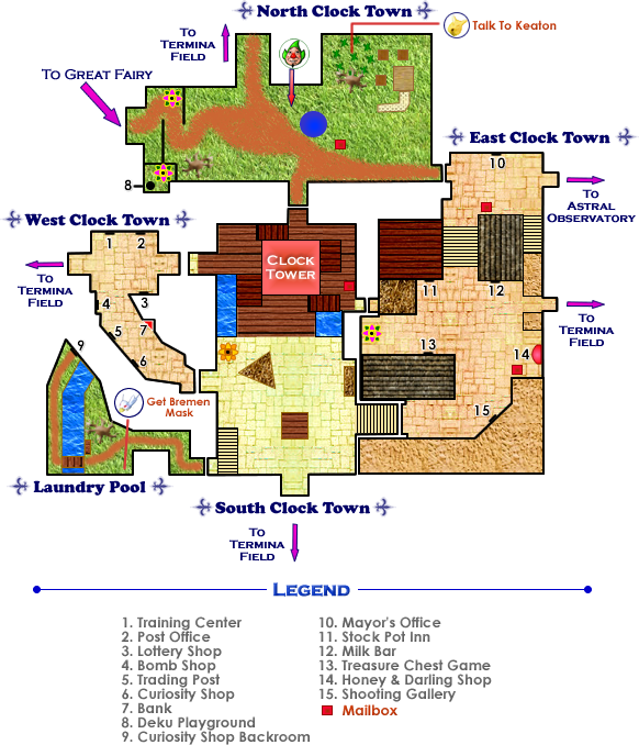 Clock Town Map