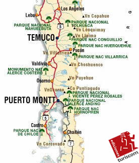 Lake District Chile Map