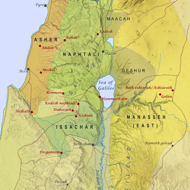 Map Of Cities In The Bible