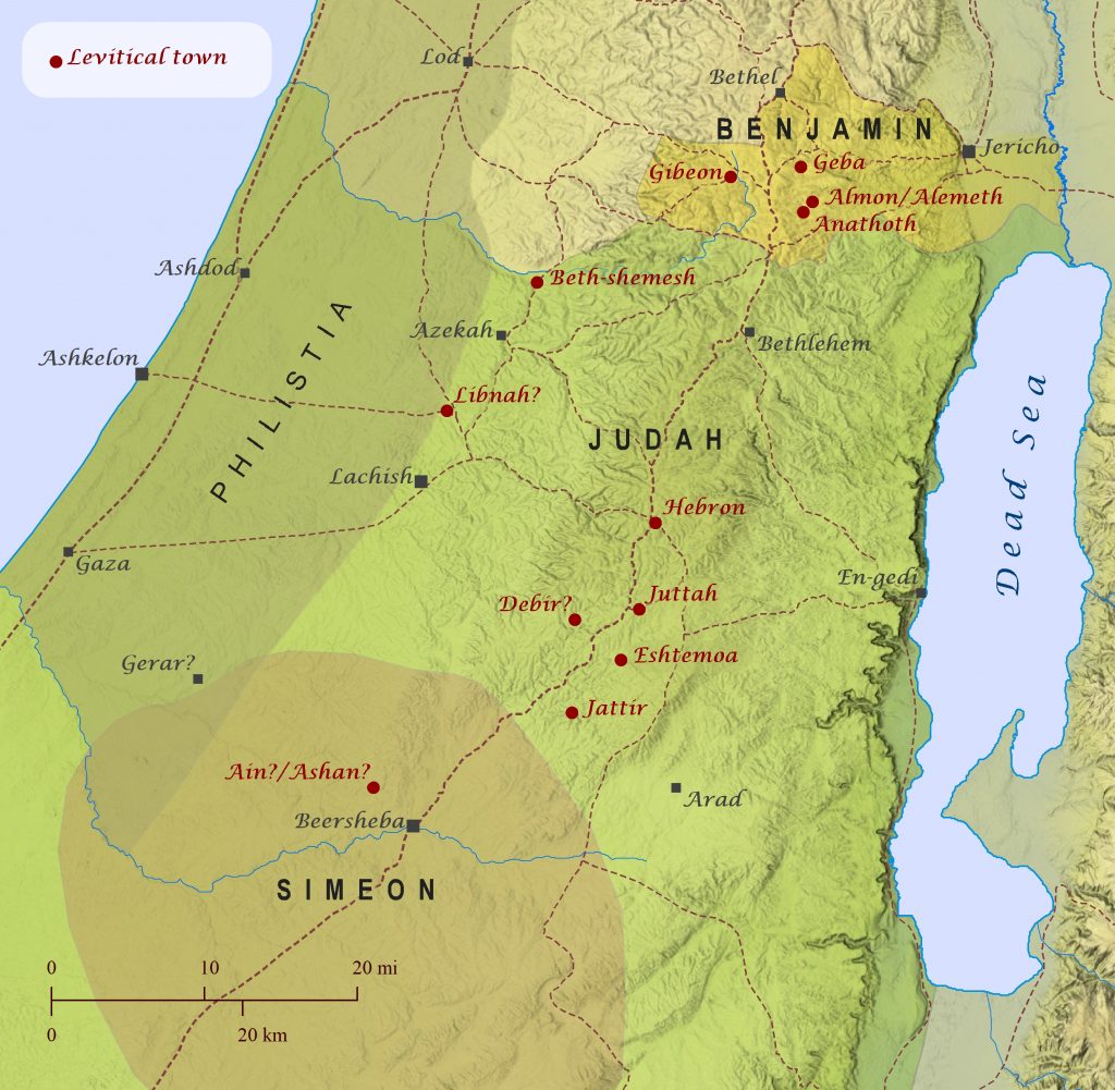 Levitical Cities – Bible Mapper Atlas