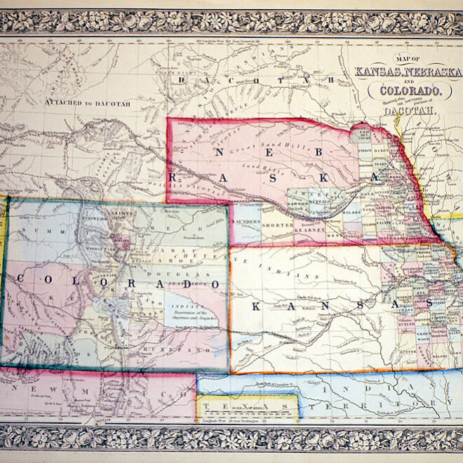 Map Of Colorado And Kansas