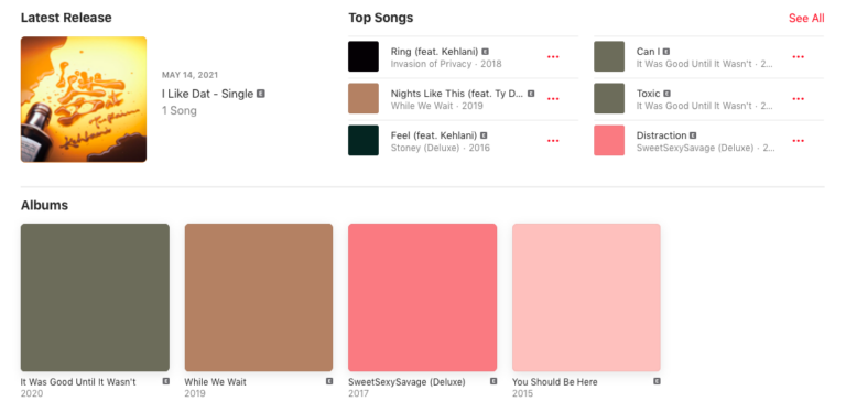 what does e mean in apple music