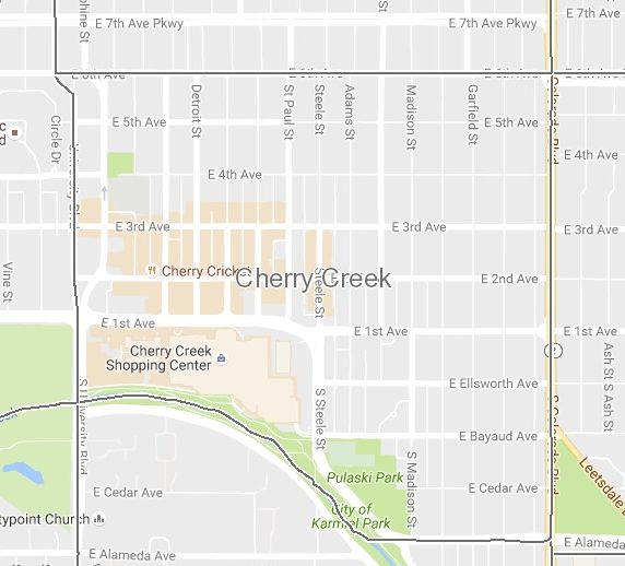 Map Of Cherry Creek Mall - 2024 Schedule 1