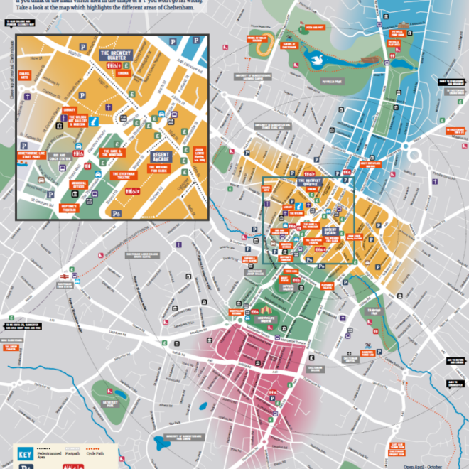Map Of Cheltenham Uk