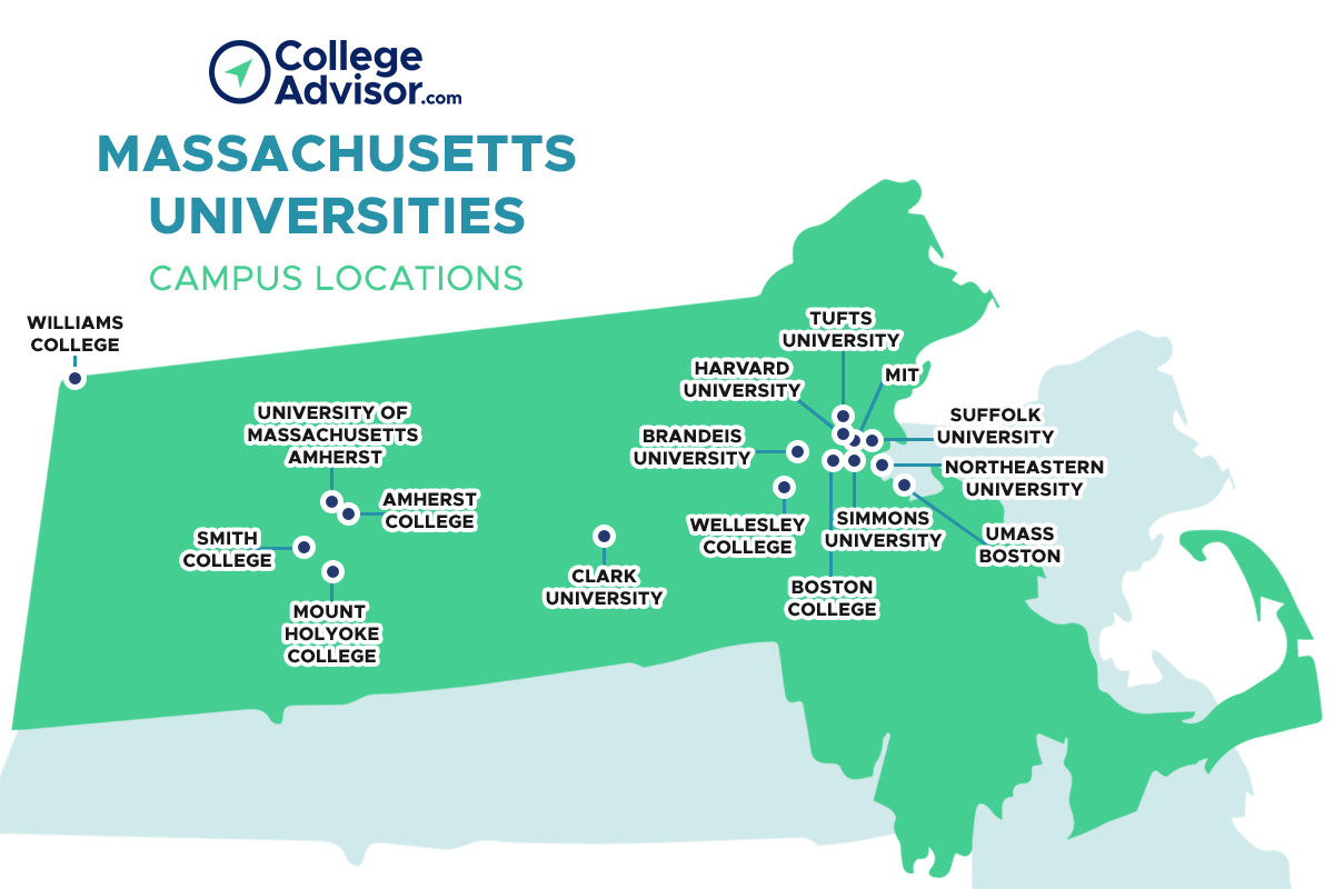 Map of Boston Colleges and Universities