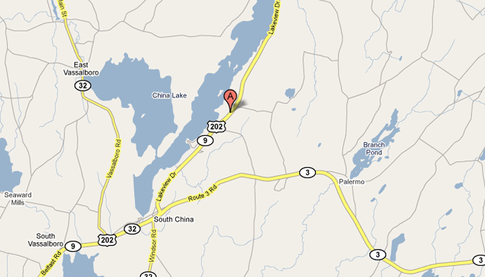 Map of China Lake