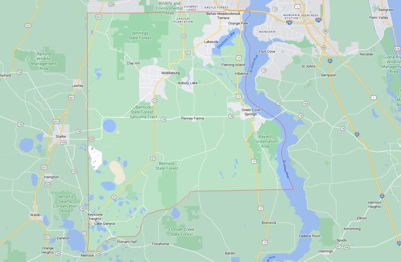 Cities and Towns in Clay County, Florida