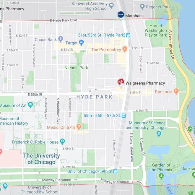 Map Of Chicago Hyde Park