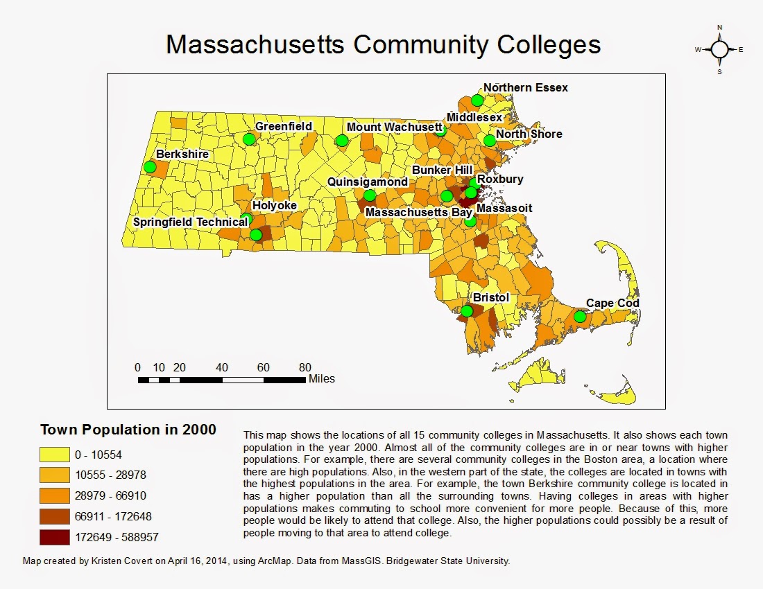 Massachusetts Community Colleges Map