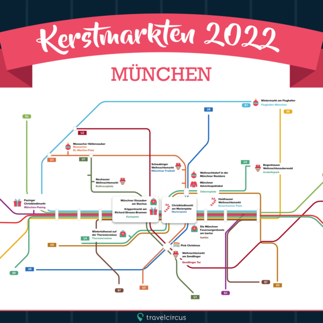 Map Of Christmas Markets In Munich