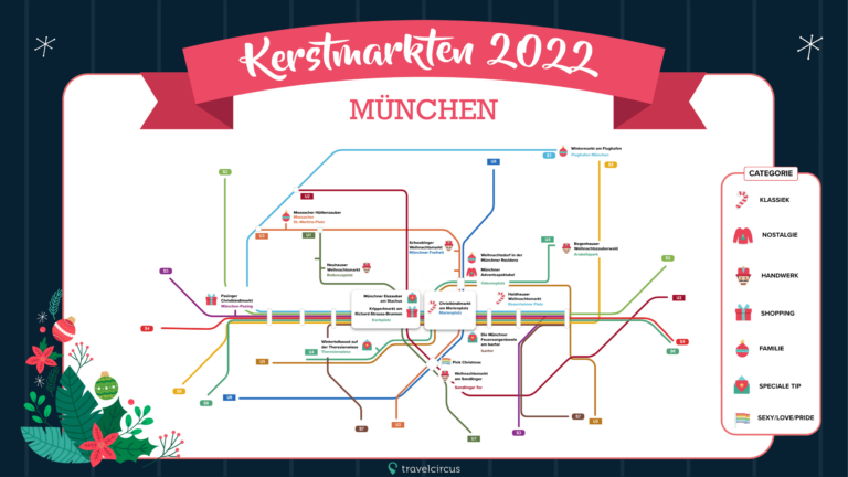 Map Of Christmas Markets In Munich
