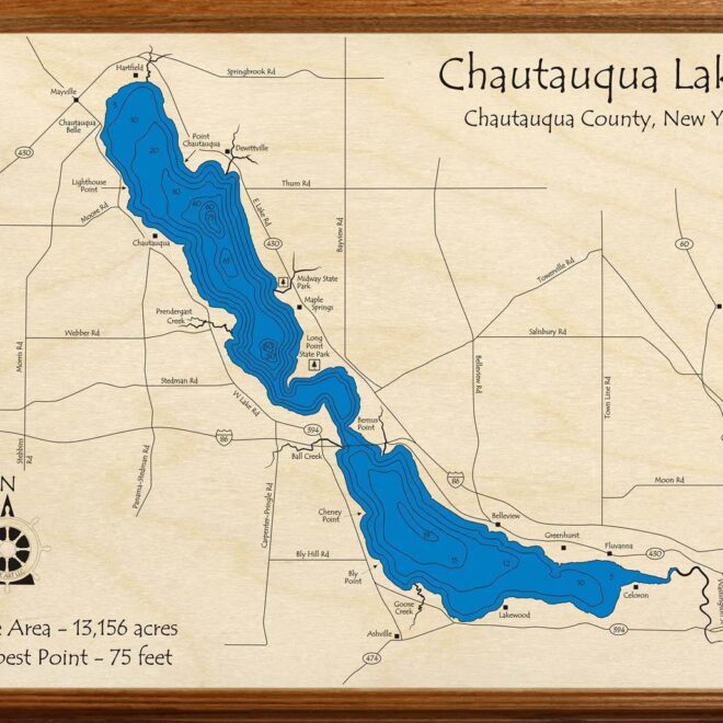 Map Of Chautauqua Lake